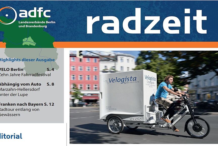 Radzeit - Titelbild 2020-01 Titelbild der Zeitschrift "Radzeit" im Jan. 2020