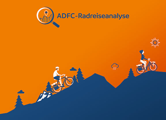 ADFC-Radreiseanalyse 2023: Keyvisual ADFC-Radreiseanalyse 2023: Keyvisual