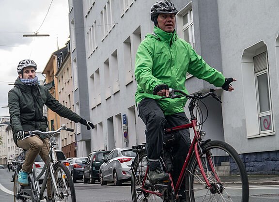 Radfahrschule Verkehrstrainning mit Geflüchteten